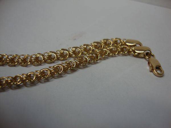 👑 Золотой браслет плетения роза из розового золота длиной 18 сантиметровна заказ в Самаре
